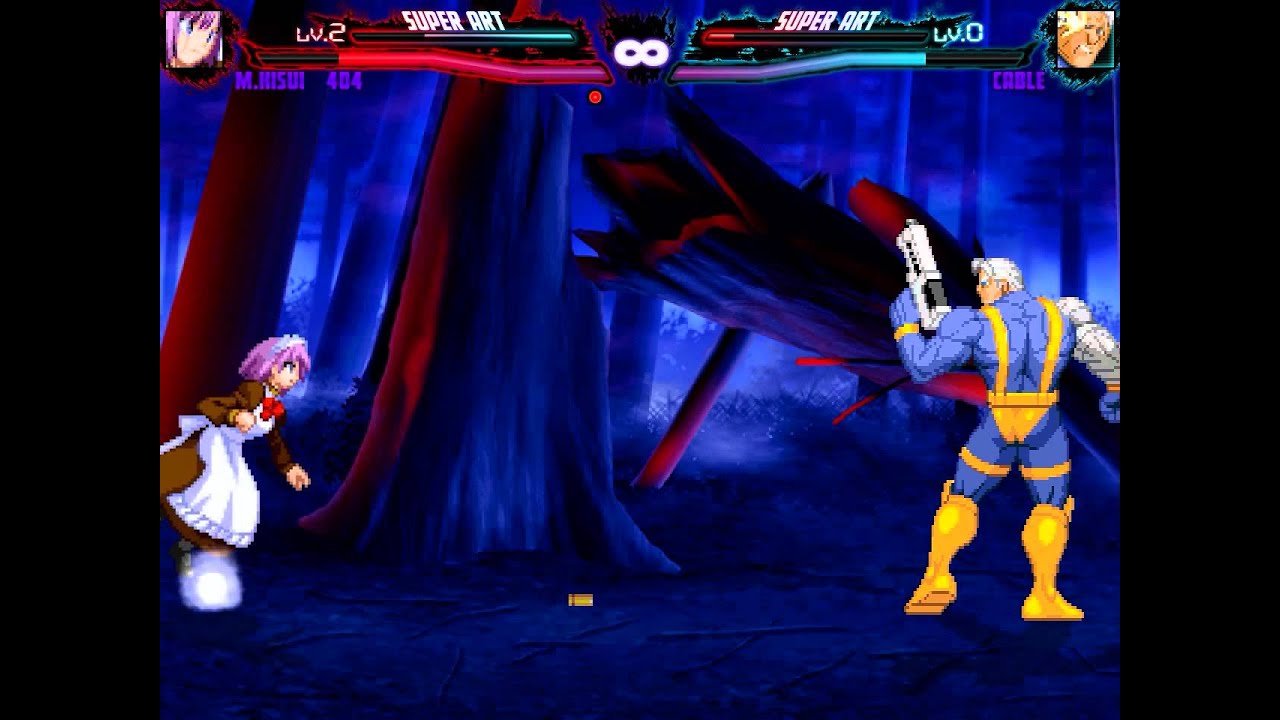 【SennouRoom's Mugen】MechHisui404(me) vs Cable