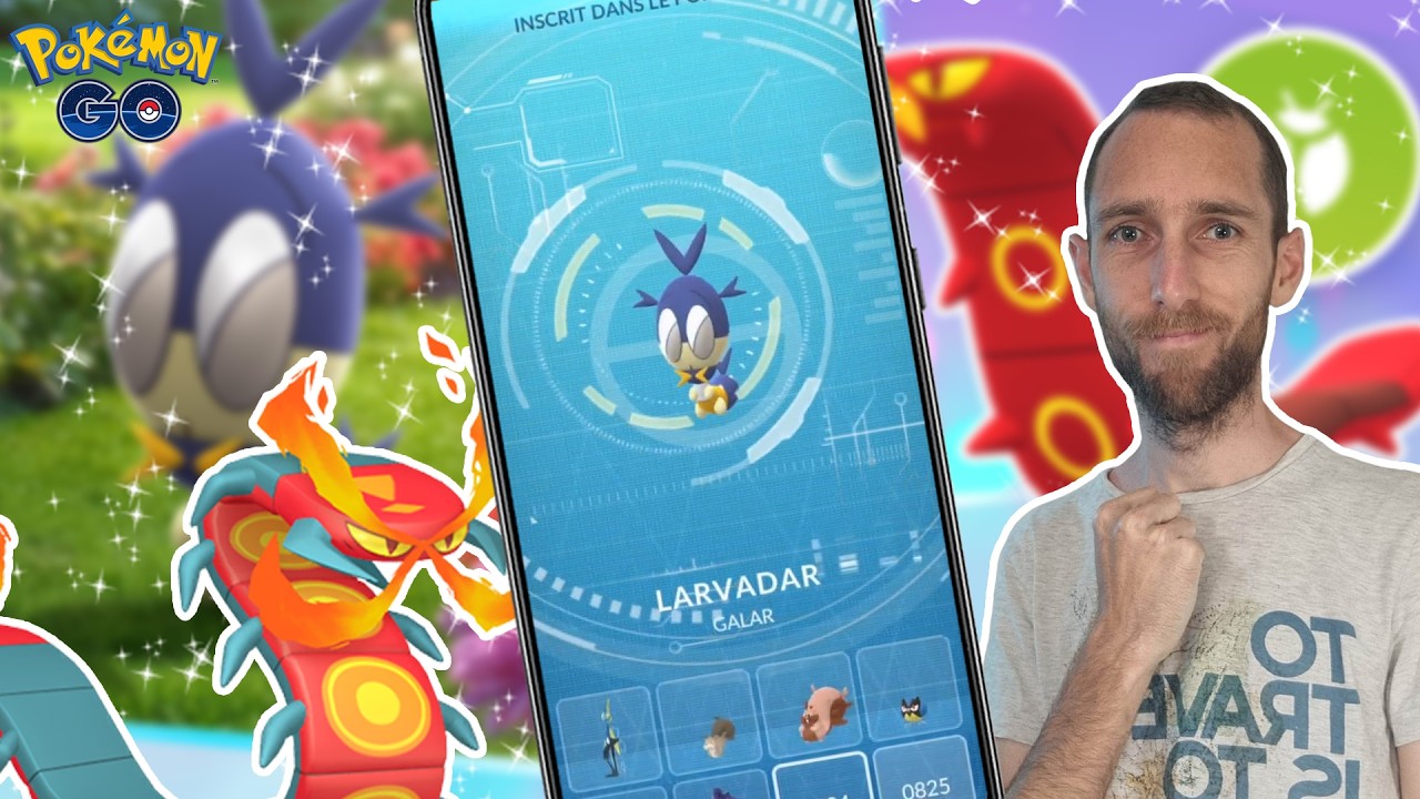 L'INSECTOMANIA EST LÀ !! GRILLEPATTES SHINY ?? INSCRIPTION AU POKÉDEX DE LARVADAR - Pokémon GO