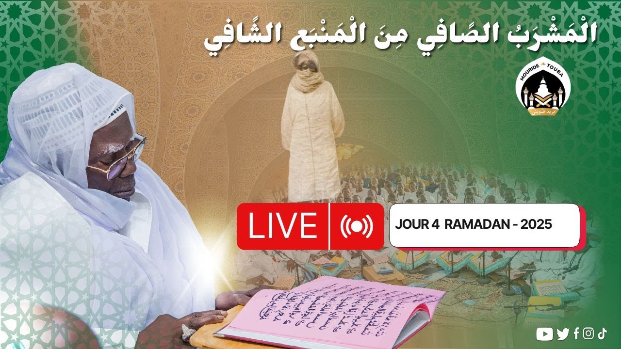 🔴 DIRECT  Vivification Ramadan 2025 𝗔𝗹 𝗠𝗮𝘀𝗵𝗿𝗮𝗯𝘂&rsquo;𝗰̧ 𝗰̧𝗮̂𝗳𝗶̂ 1446h 4er Jour