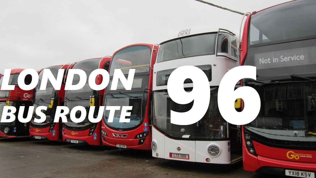 LONDON BUS ROUTE 96 Towards Bluewater