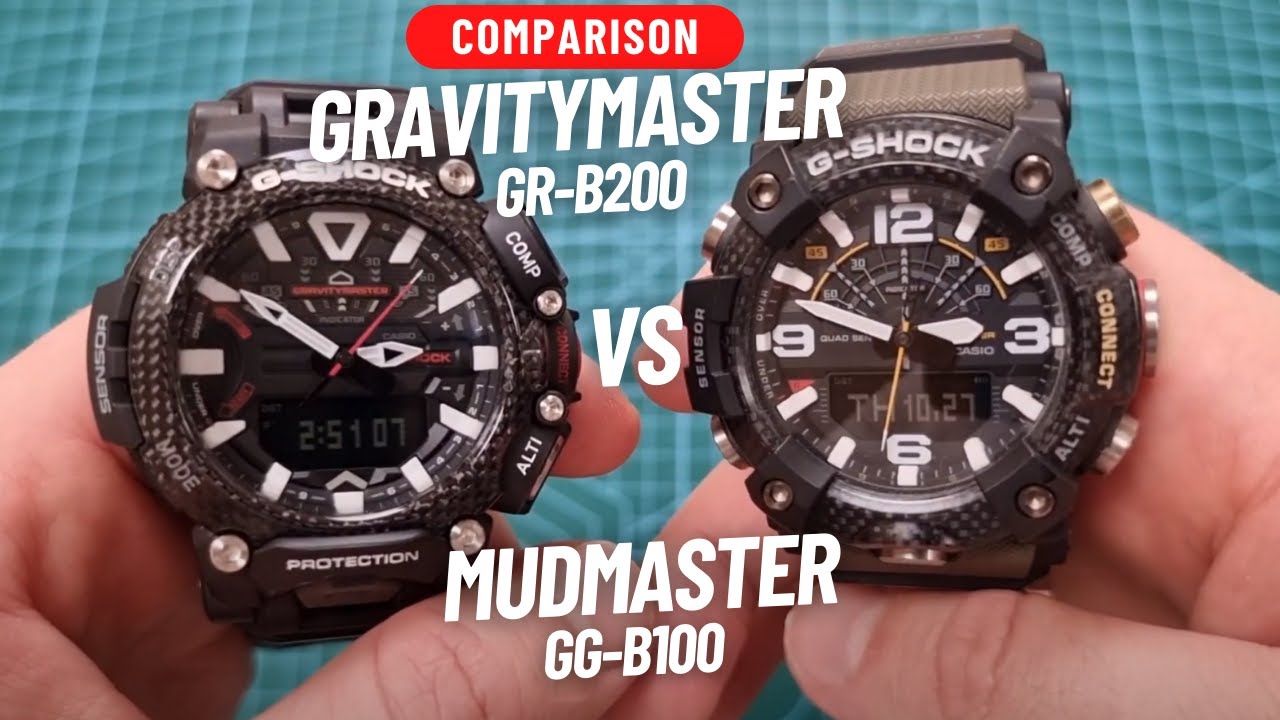 GRAVITYMASTER GR-B200 VS MUDMASTER GG-B100! GSHOCK BATTLE