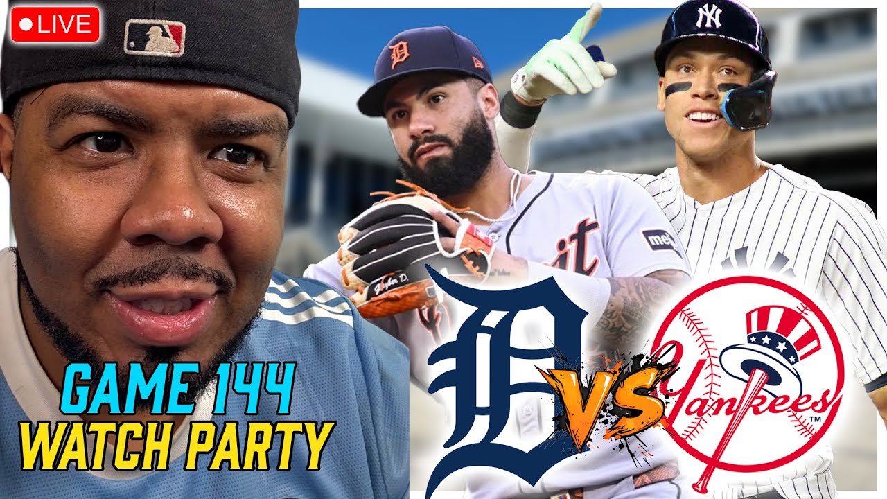 Watch Party Game 144 Tigers vs Yankees Live watchalong | 9/09/25