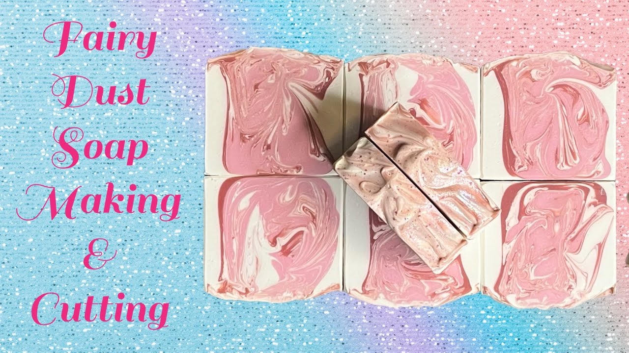 Making & Cutting Fairy Dust #soapmaking #coldprocesssoap #coldprocesssoapmaking