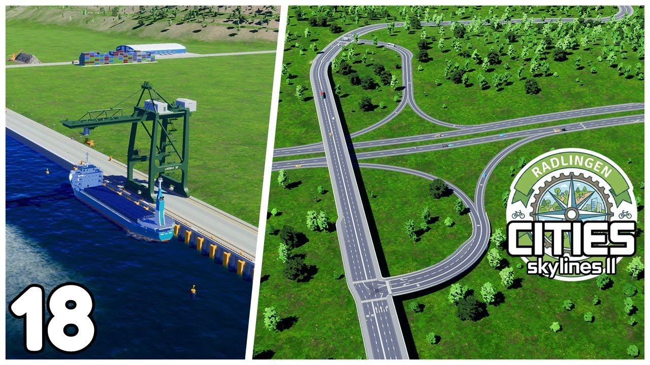 HAFEN und nicht so eine schöne Abfahrt  | Cities Skylines 2 | Radlingen 18