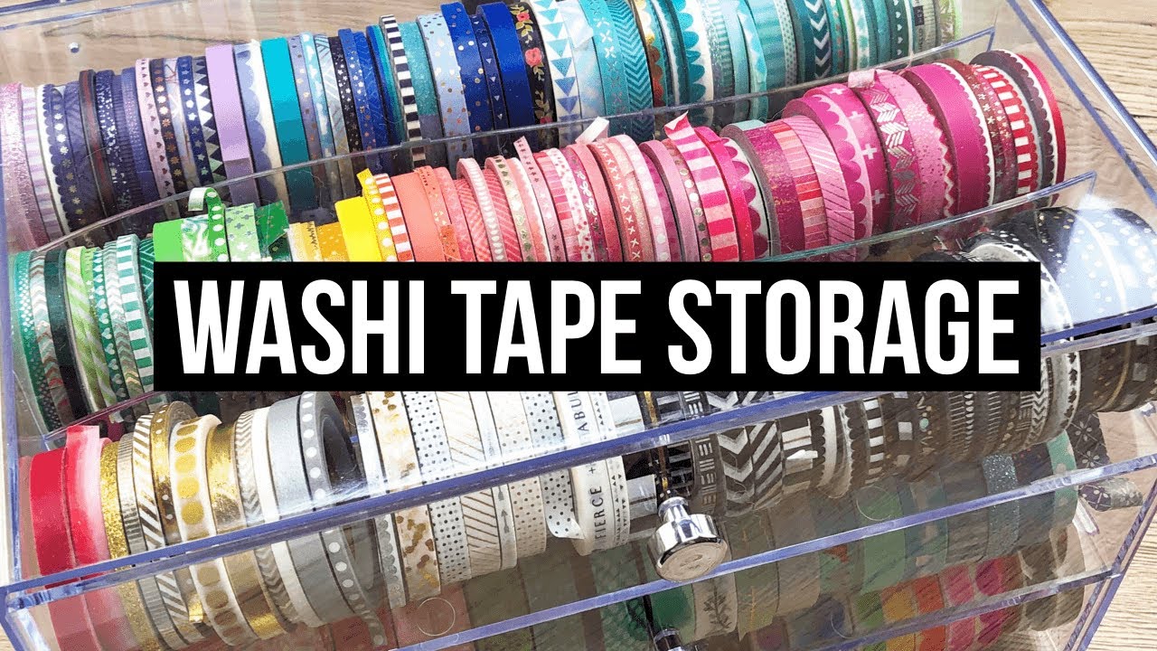 Organizing my Washi Tape Collection // Washi Tape Storage Solution