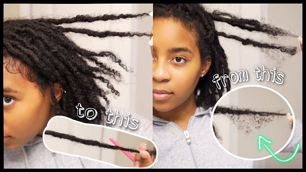 HOW TO FIX LOOSE STRANDS AND FRIZZ ON STARTER LOCS | LOC REPAIR AND MAINTENANCE