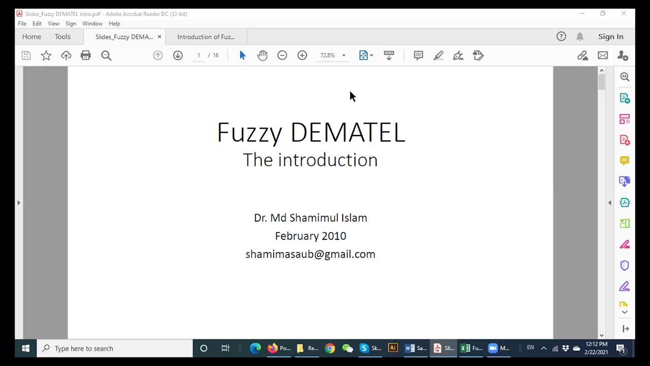 Fuzzy DEMATEL part 1