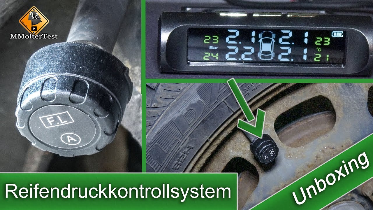 Reifendruckkontrollsystem - Favoto  / Auspacken - Einbauen - Testen