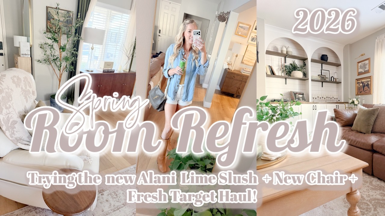 ROOM REFRESH! Trying the New Alani Lime Slush, New Chair, Fresh Target Haul! Colamy Reclining Chair!