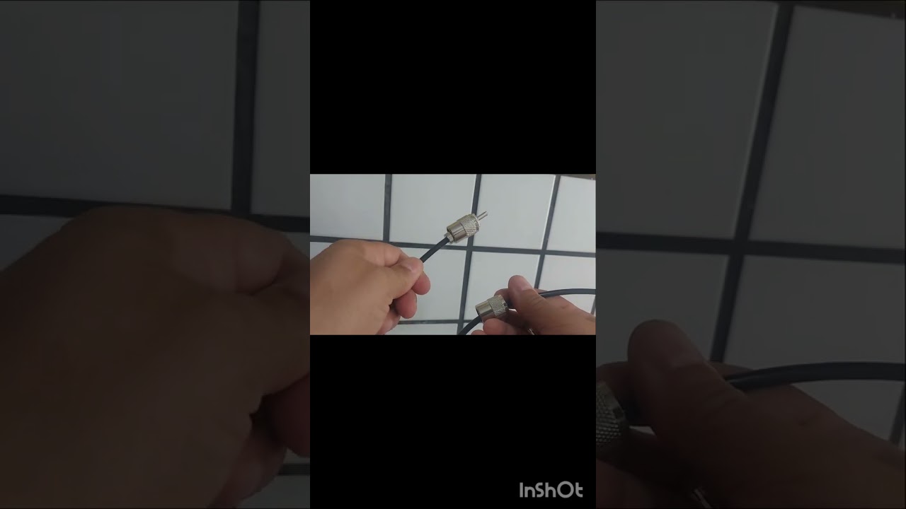 Soldando o Conector UHF de um modo diferente.