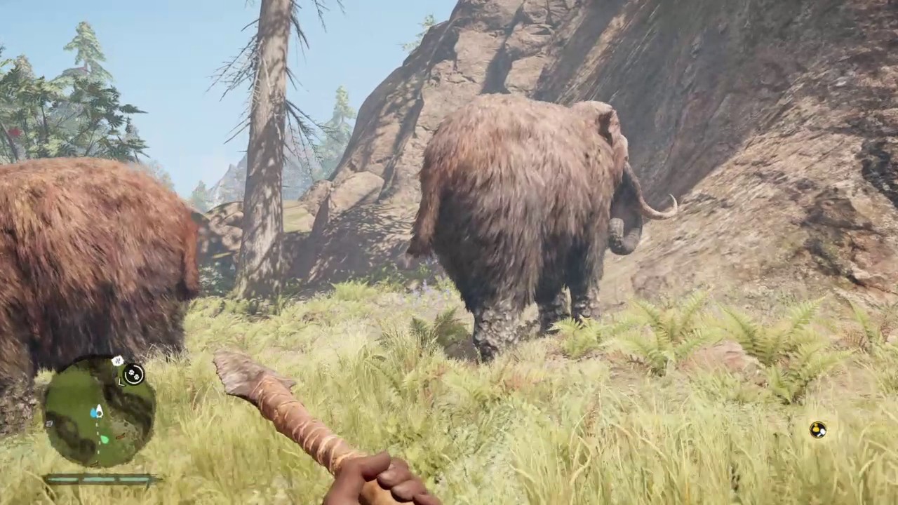 Far Cry Primal episode #3 fear of fire and killing a elder mammoth
