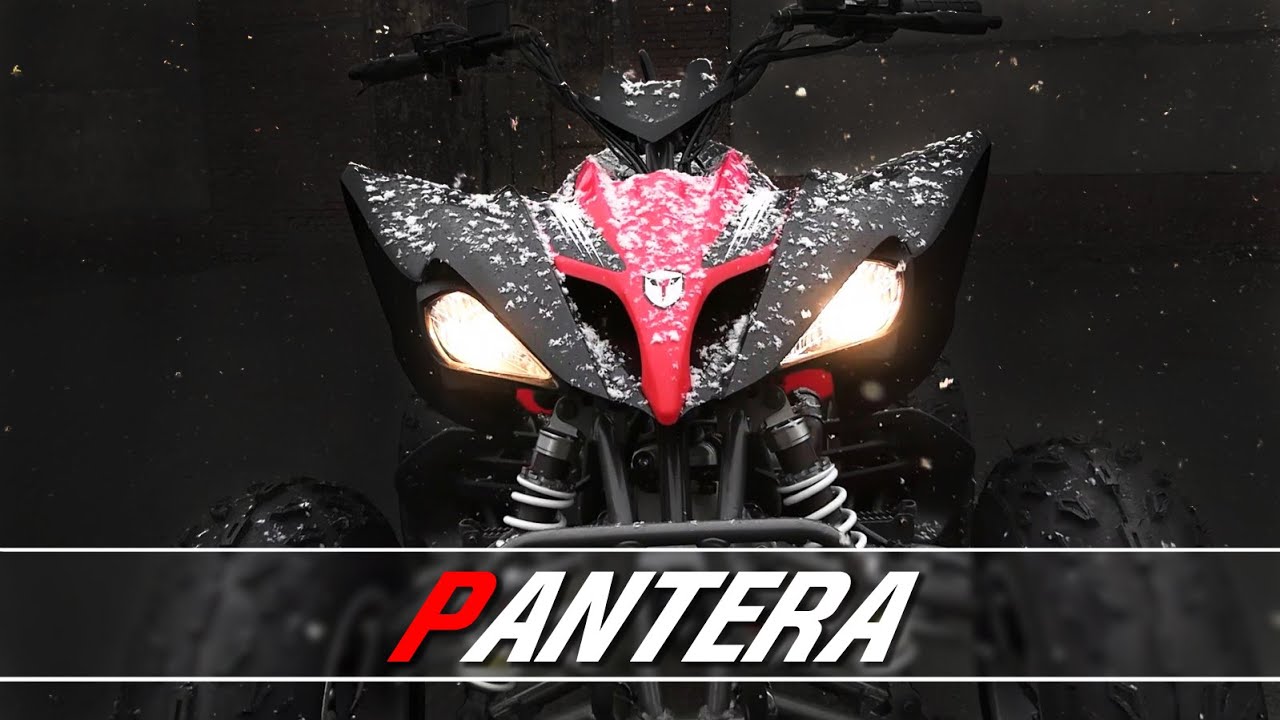 Машинокомплект ATV Pantera 200/150 в красно-черном цвете