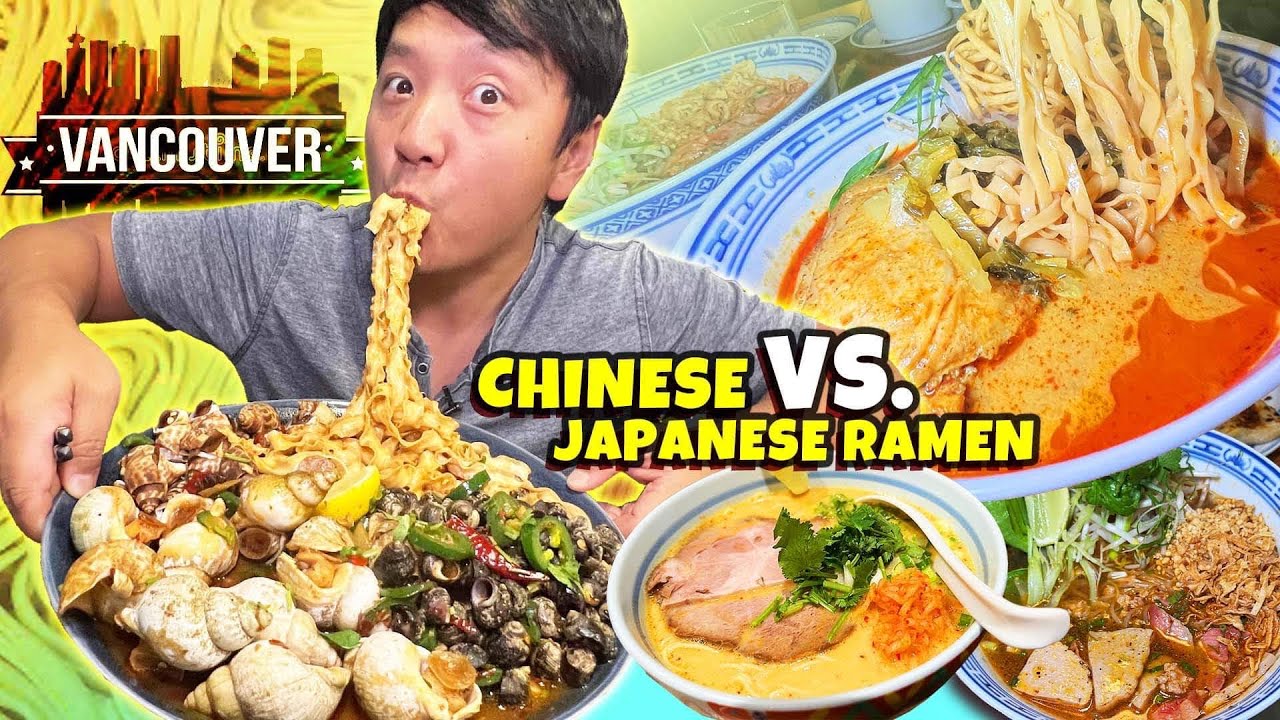 BEST Chinese VS. Japanese Ramen in Vancouver Canada