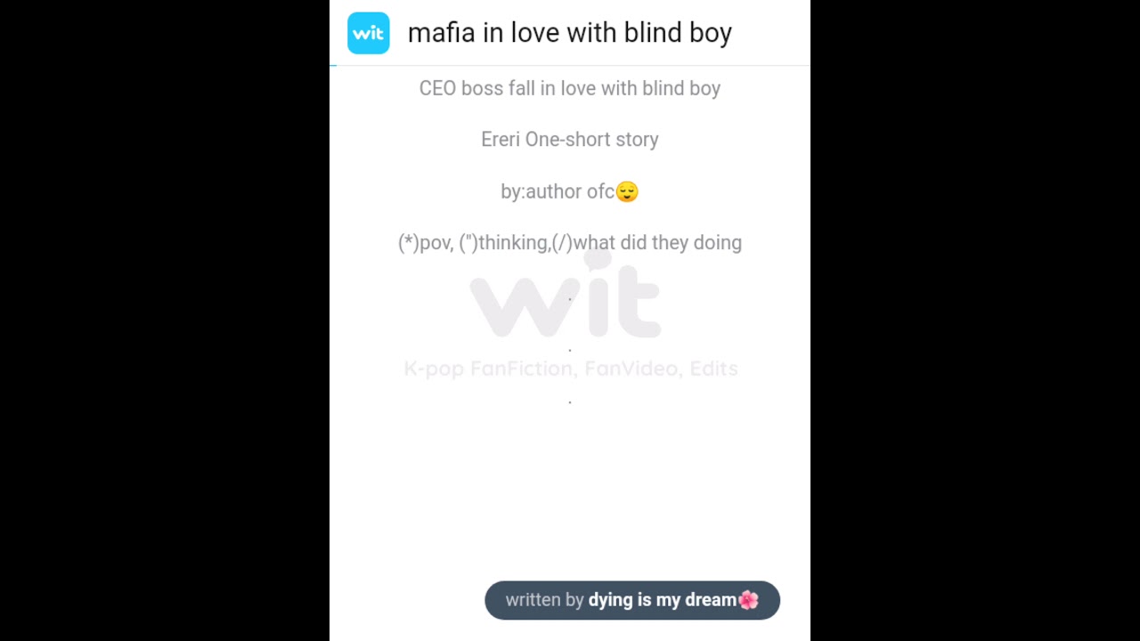 mafia in love with blind boy #ereri