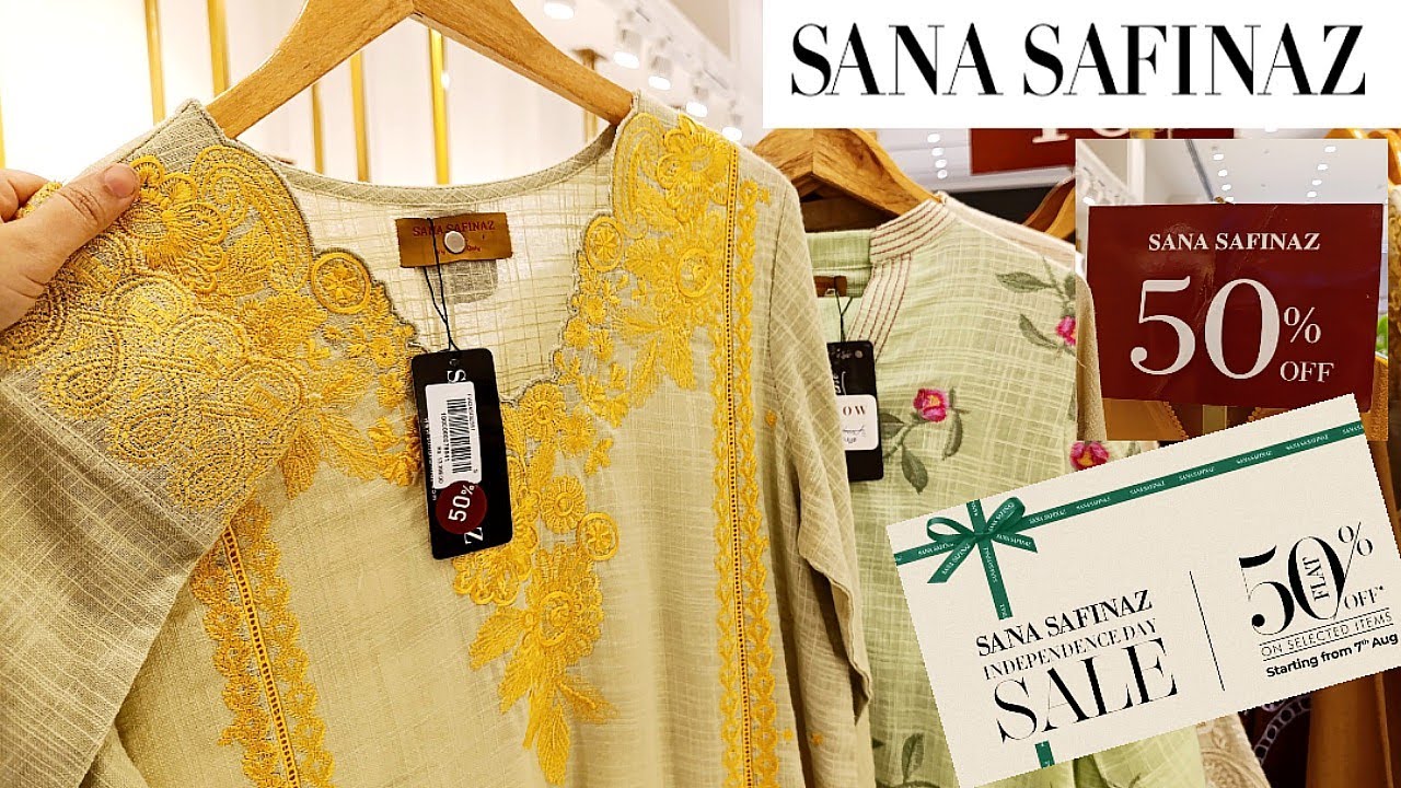 Sana Safinaz Flat 70% & 50% Off Sale♥️Sana Safinaz Pret Sale 2025♥️