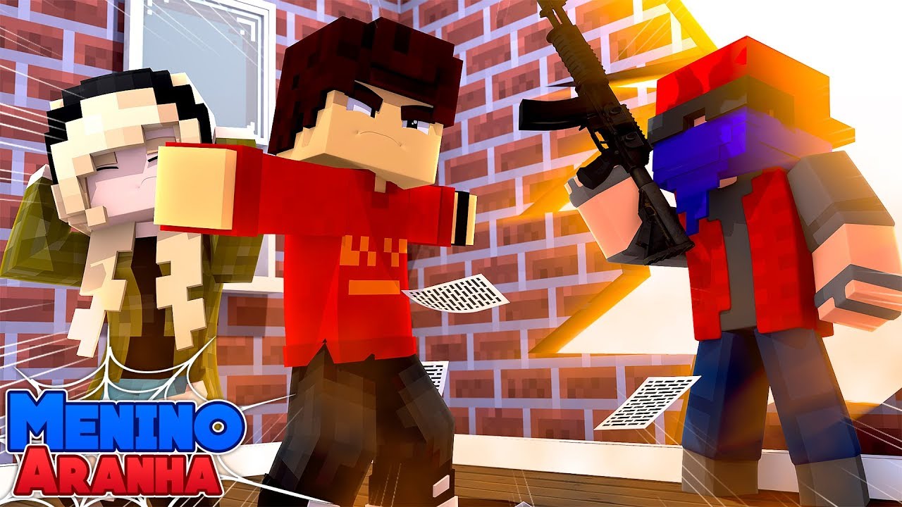 Minecraft: MENINO ARANHA - A FACULDADE FOI INVADIDA!!! 