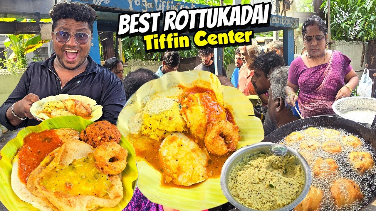 அன்பையும்❤️ அள்ளித்தரும் உயர்தர சைவ உணவு வண்டி🚌 Yoga Tiffin Center💥 | Tamil Food Review | Chennai