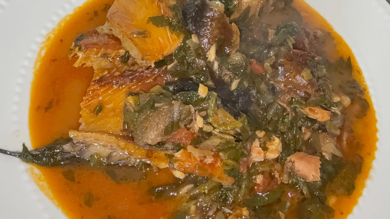 Recette ya makayabu ya Congo ya sika, nzombo na epinard.