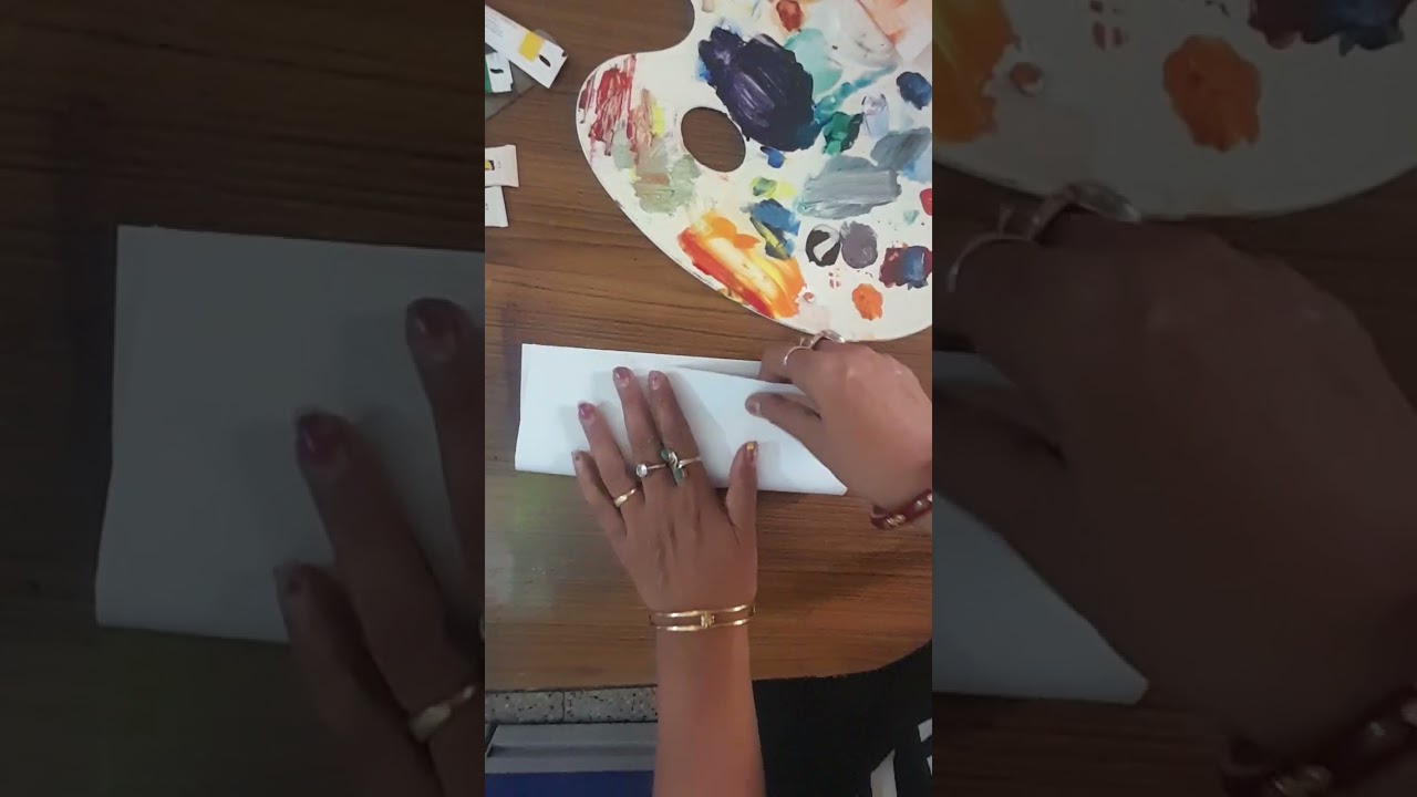 Texture painting on paper