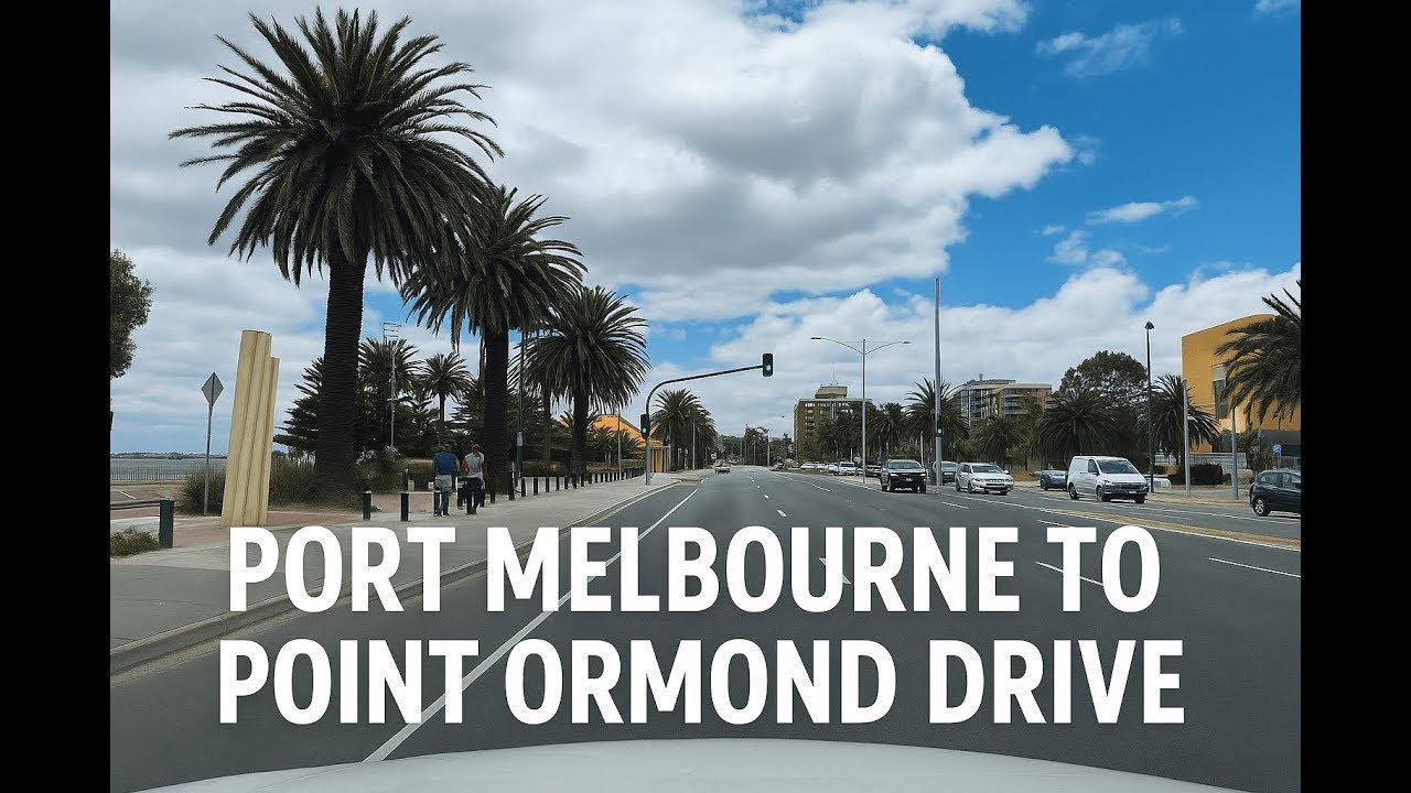 Port Melbourne to Point Ormond Drive | Relaxing Melbourne Coastal POV 4K