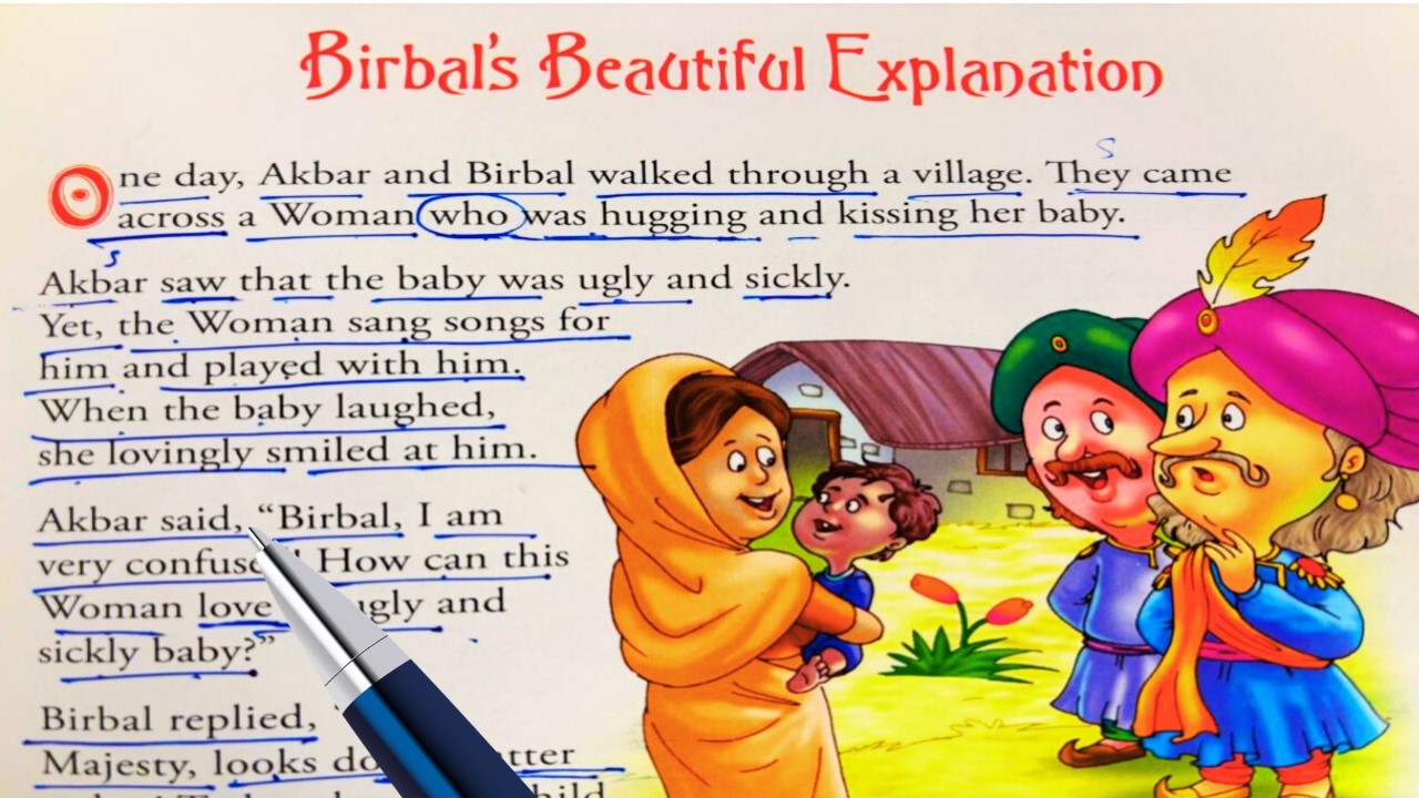 Birbal's beautiful Explanation / Akbar Birbal story Reading / English learning Videos/