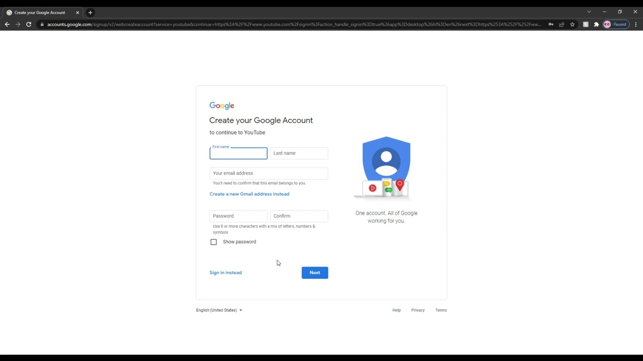 How to Create a YouTube Account