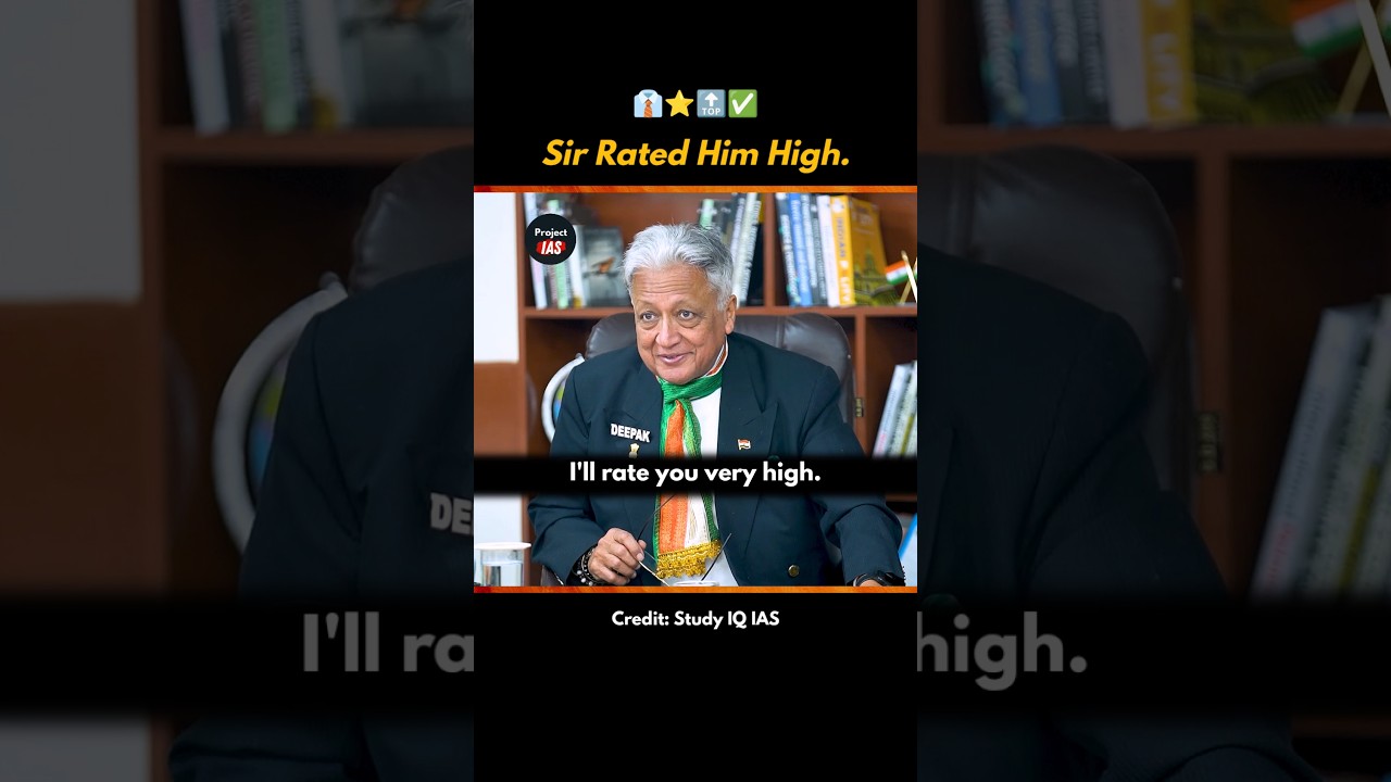 Sir Rated Him High 🔝 UPSC Interview | Deepak Vohra Interview