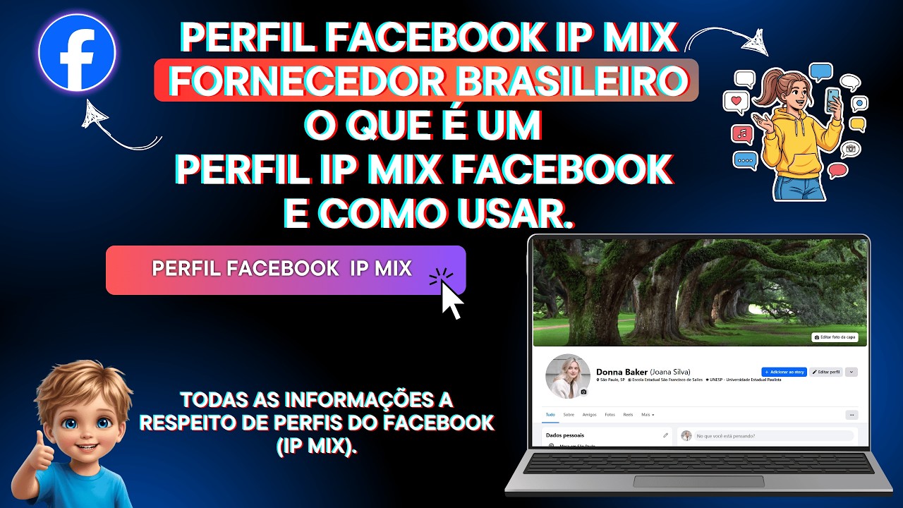 Perfil Facebook IP MIX FORNECEDOR BRASILEIRO - O que é um perfil IP MIX  e como usar. #facebook