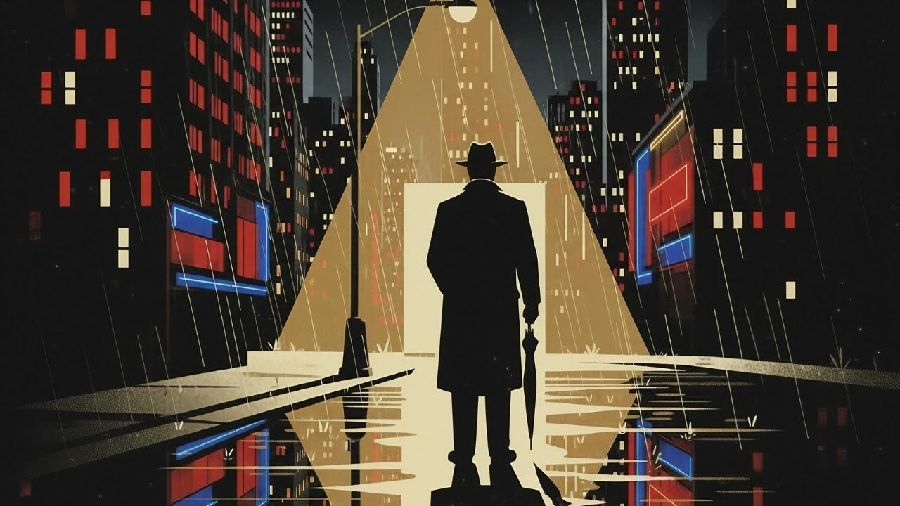 A Detective’s Night — Rainy Streets & Noir Jazz