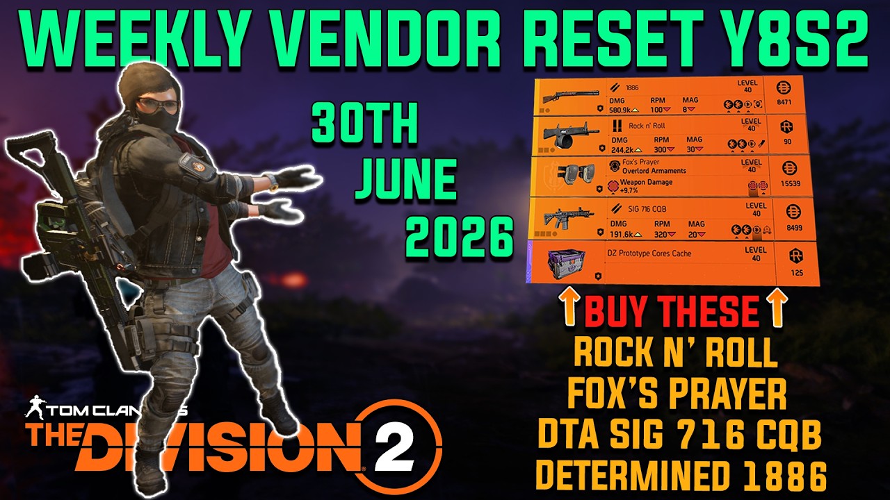 The Division 2 | GREAT Vendor Reset! NEW GE, Collab Event & Escalation Reset (June 30, 2026)