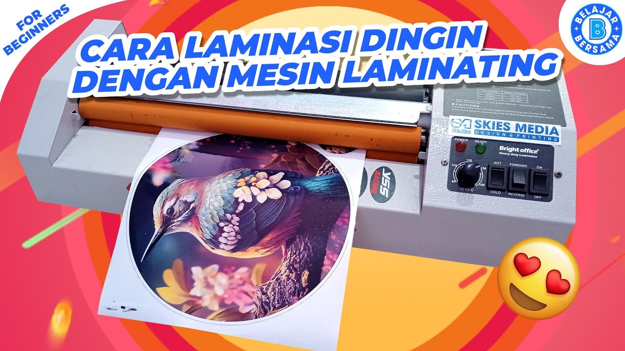 Cara Laminasi Dingin Dengan Mesin Laminating | Laminasi Stiker
