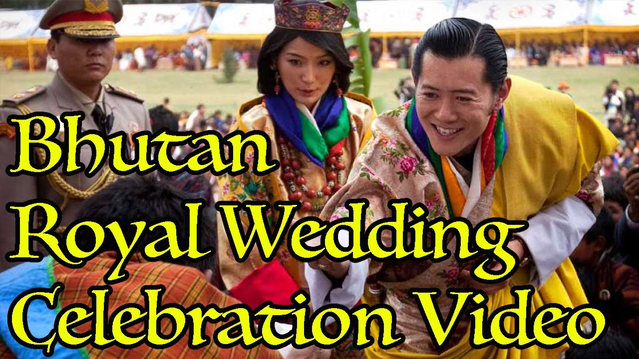 Bhutan King Wedding video I A small girl hugging the King & Queen and not letting go