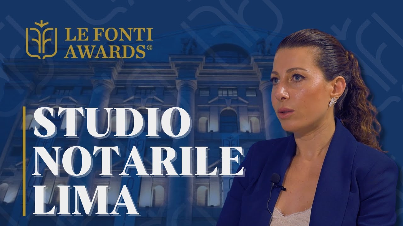 Notaio Giovanna Lima premiata ai Le Fonti Awards 2025 come Notaio dell’Anno - Under 40
