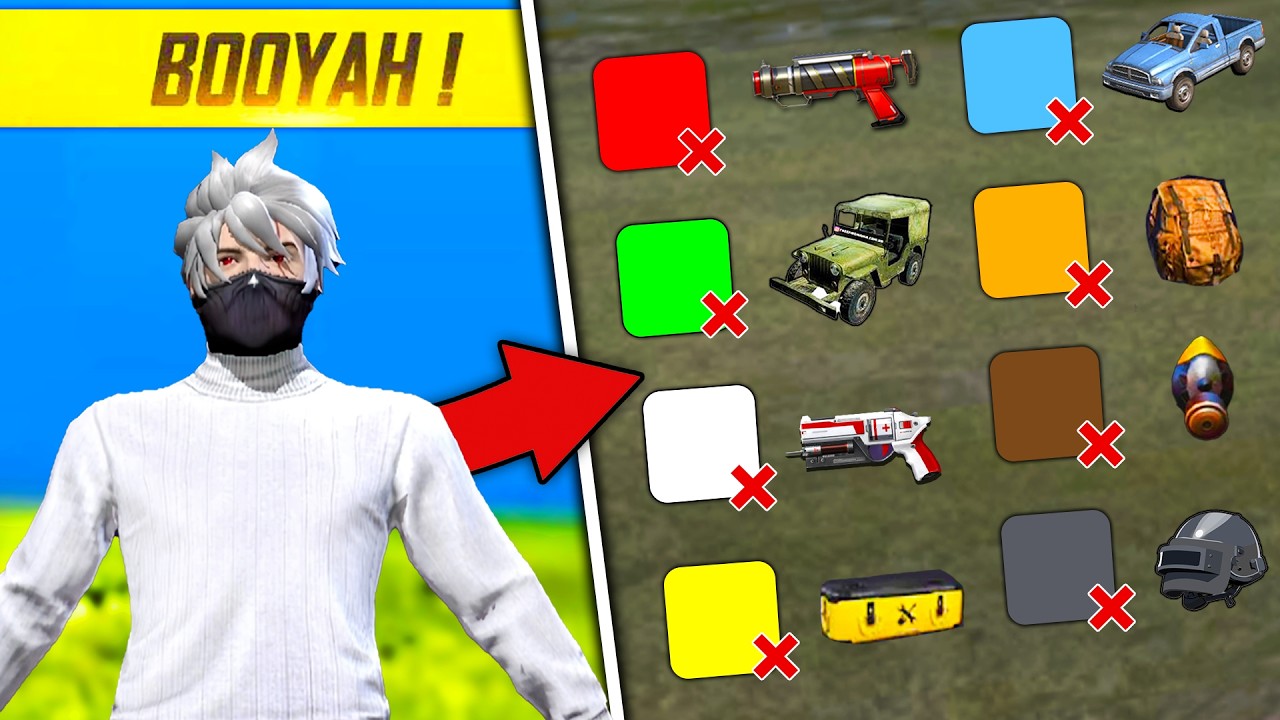 Winning Without Any COLOR Challenge in Garena free fire