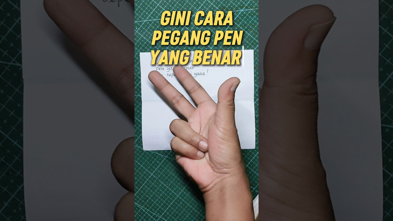 CARA PEGANG PEN YANG BENAR AGAR TULISAN RAPI! 