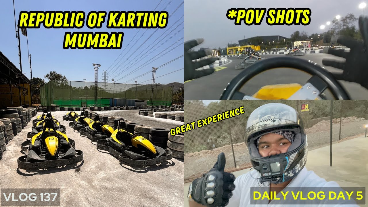 🏎️ Go-Karting Dhamaal at Republic of Karting, Mumbai! | Daily Vlog | Aayush Joshi | Vlog 137