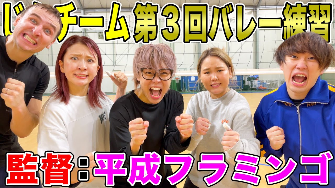 【緊急参戦】バレー教えて貰おうとしたら鬼コーチ過ぎた...【平成フラミンゴ】