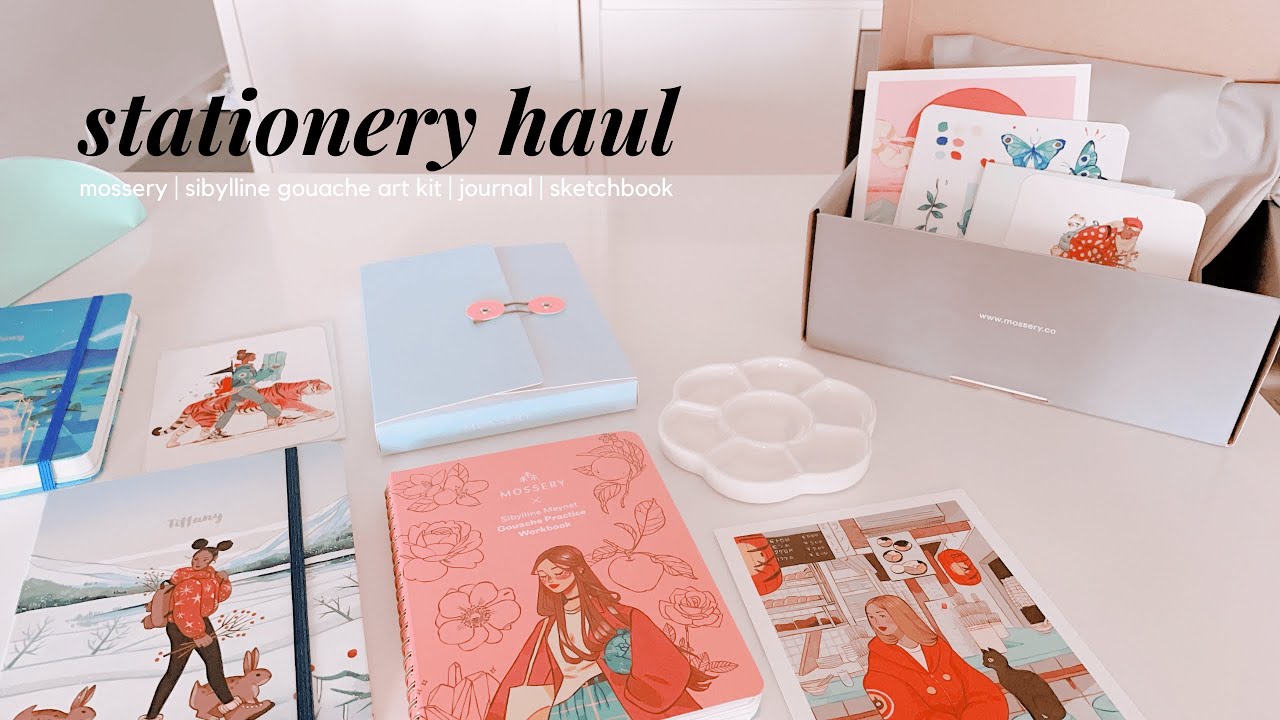 🌸 MOSSERY X SIBYLLINE ART KIT | JOURNAL | unboxing + review