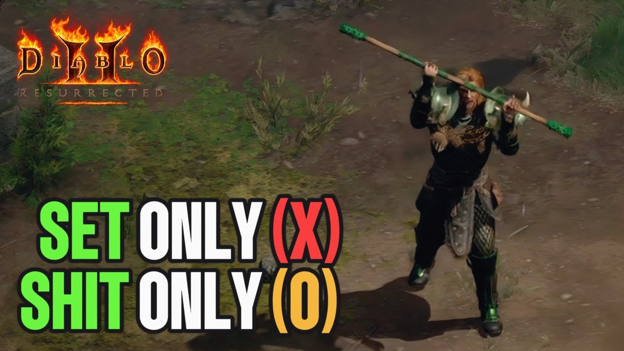 I Suffer From Set Items Only Druid | D2R HC 1 to Hell