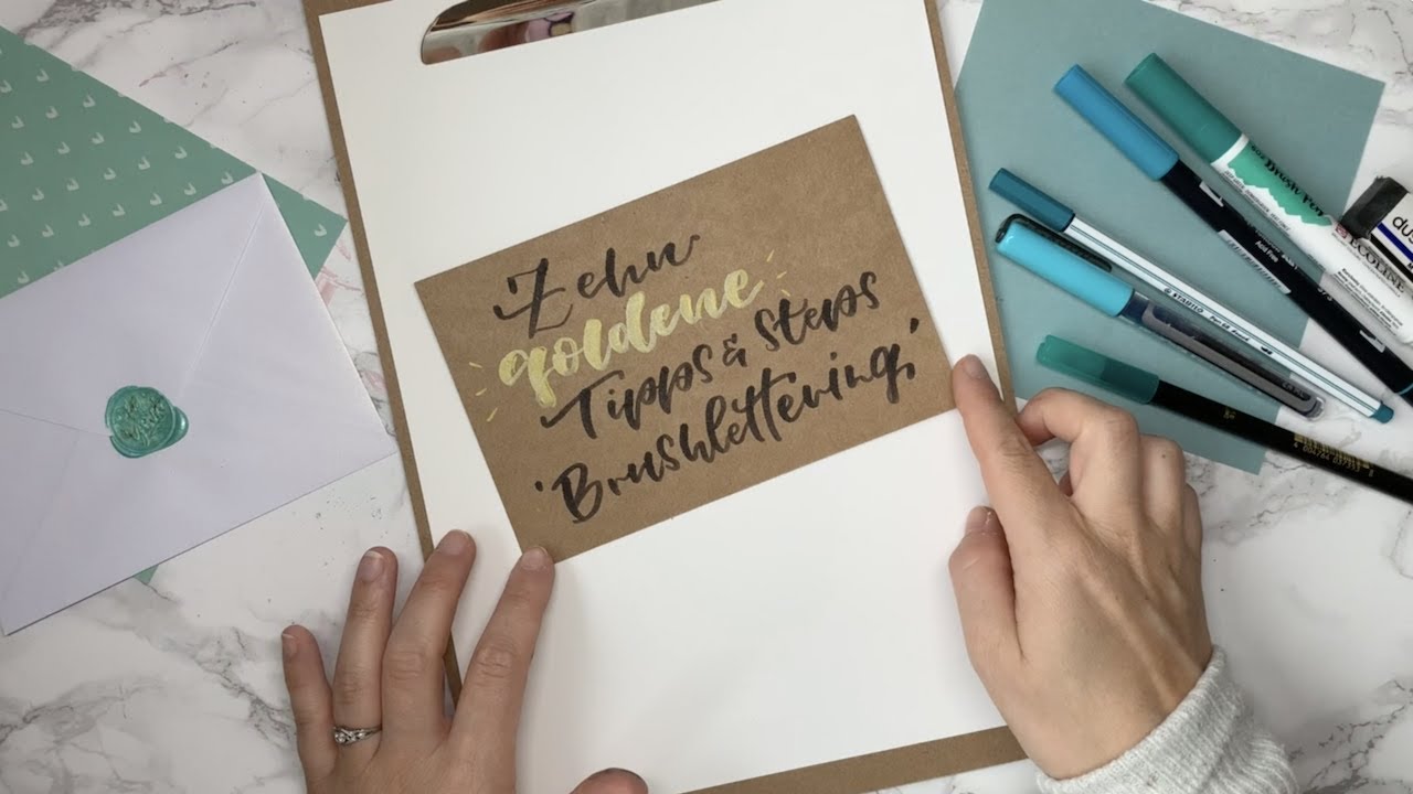 Lettering Einsteiger Tipps: 10 Dinge, die Dir den Start erleichtern