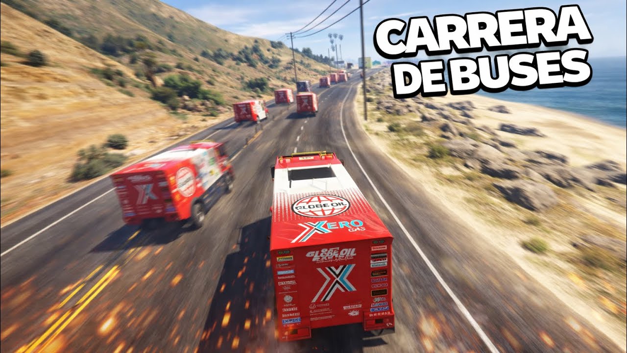 CARRERA DE BUSES ÉPICA!!! - GTA V ONLINE 