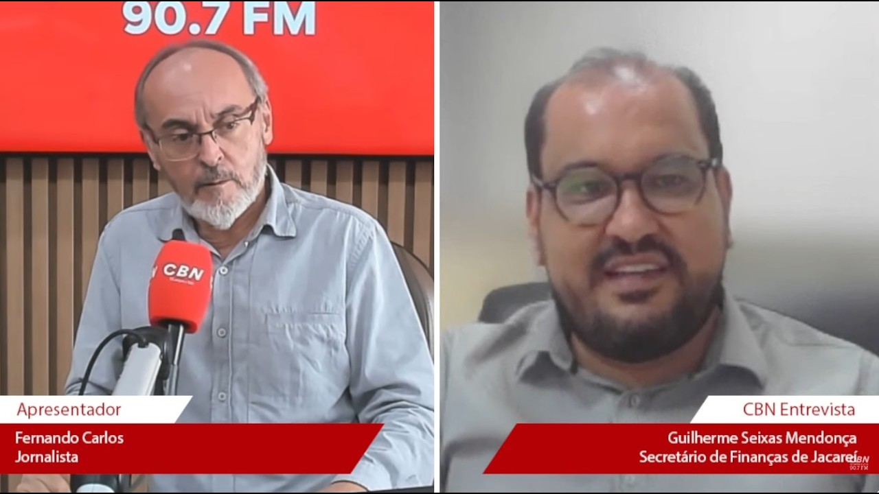 CBN VALE 1ª Edição: Guilherme Seixas Mendonça (Sec. Finanças Jacareí) e José Eduardo Pastore