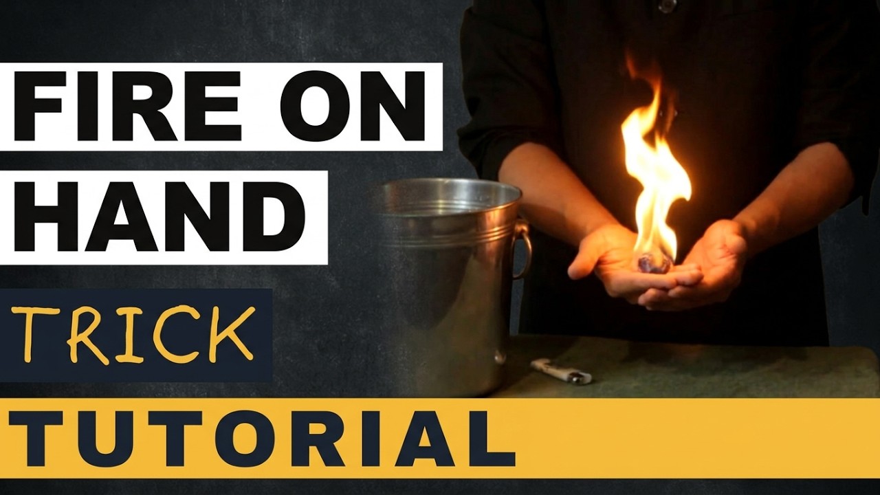 Fire on Hand Magic Trick!