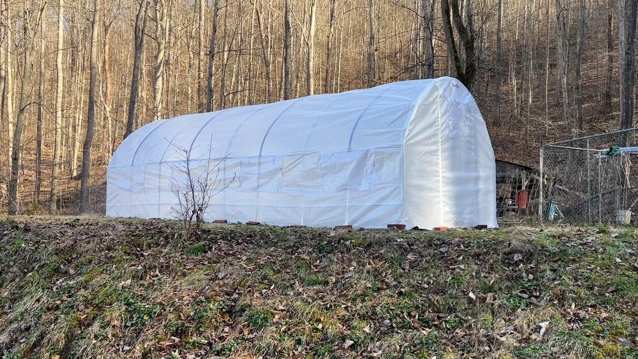 Our First Greenhouse! 10x20 Quictent From Amazon