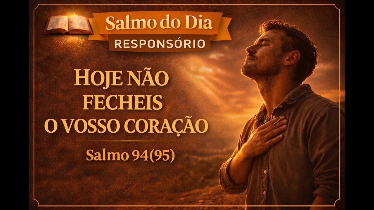 SALMO 94 (95) - HOJE NÃO FECHEIS O VOSSO CORAÇÃO | SALMO CANTADO