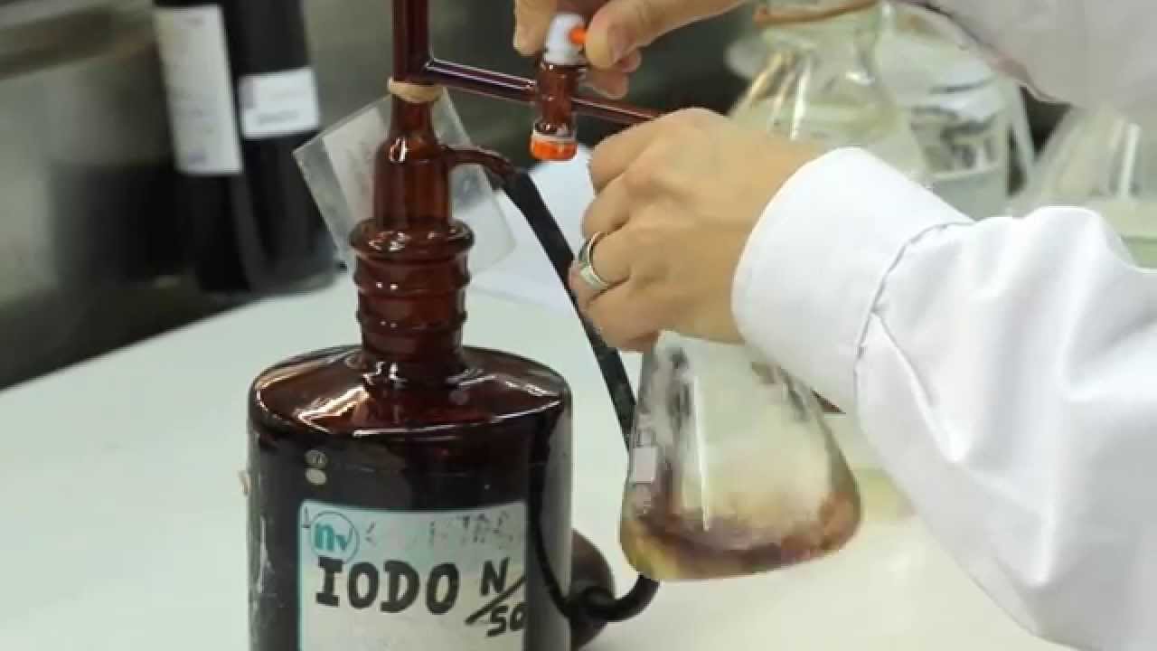 DETERMINACIONES ANALÍTICAS EN LABORATORIO "Anhidrido Sulfuroso total y libre"
