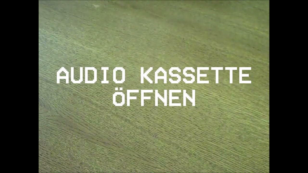 WIE ÖFFNET MAN EINE AUDIO KASSETTE / KASSETTE REPARIEREN