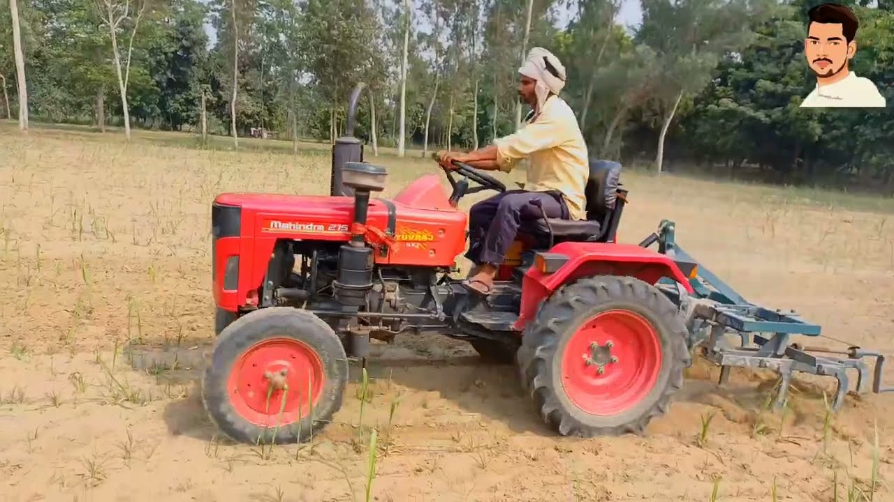 10 हलों का Sugarcane Cultivator पीछे फसांकर Mahindra Yuvraj NXT 215 के लिए मजे।😀  @upgradefarmer5865