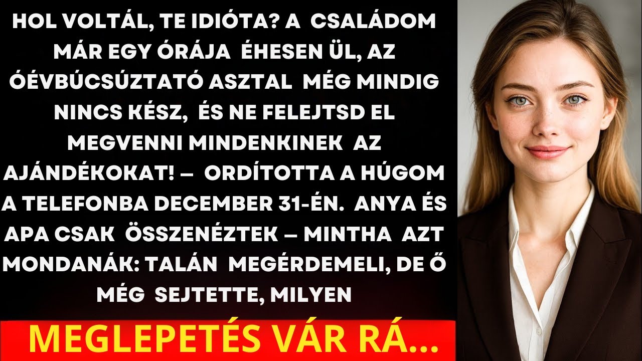 Hol voltál, te idióta? — ordította a nővérem.