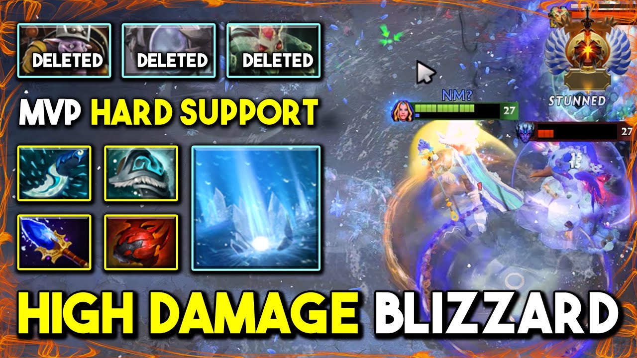 TRULY BECOME MVP HARD SUPPORT Crystal Maiden Aghs Scepter Brutal High Damage Blizzard 7.35b DotA 2